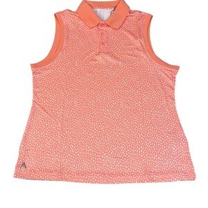 Antigua Women's Sleeveless Orange Polo